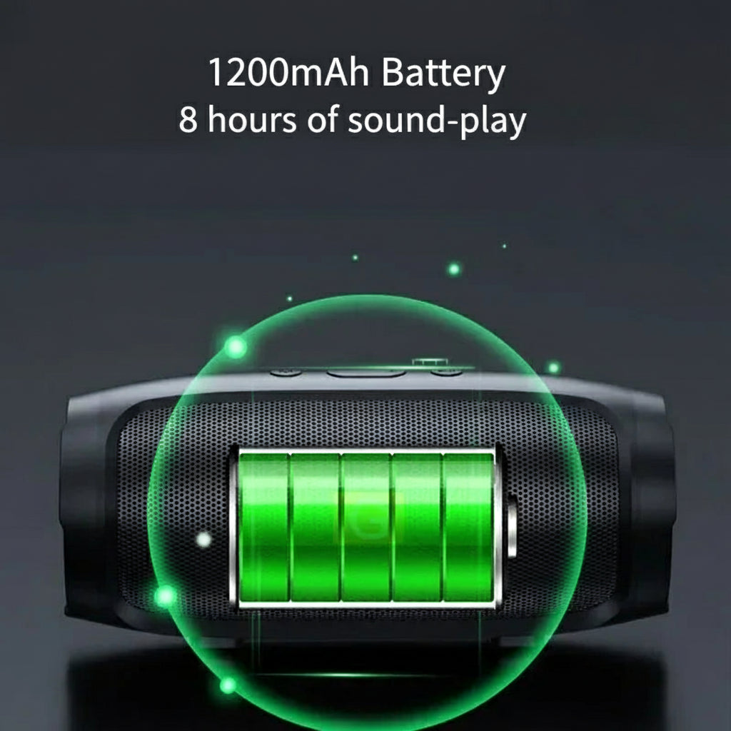 MusicBoomer™ - Portable Subwoofer Speaker with 8-Hours Battery Life